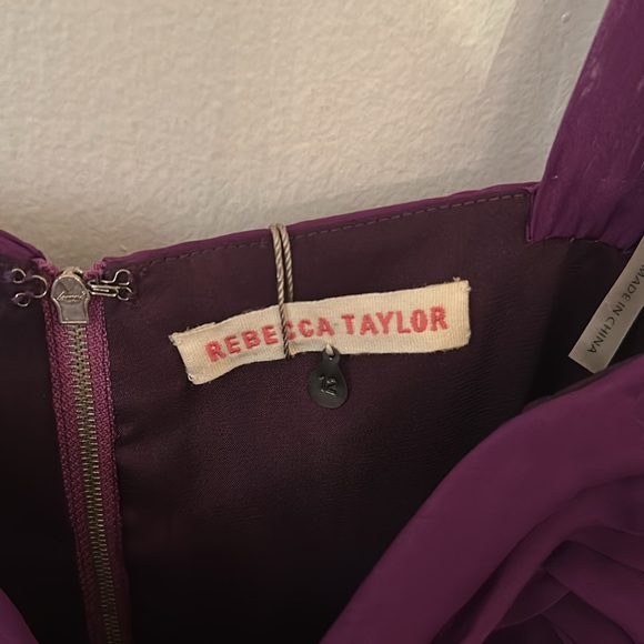 Rebecca Taylor eggplant ruffle dress - Picture 7 of 7